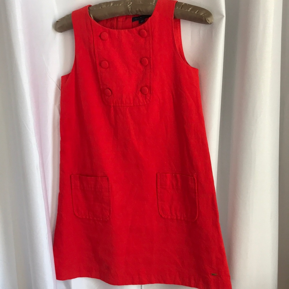Red/coral dress size 10